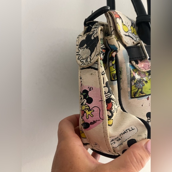 Disney Mickey And Minnie Mouse Lock and Key Satchel Vintage 1990’s - Picture 4 of 10